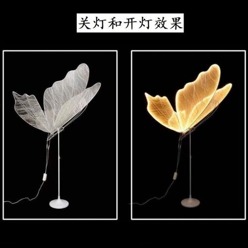 婚礼婚庆道具发光大蝴蝶路引灯落地吊顶两用铁艺商场t台布置