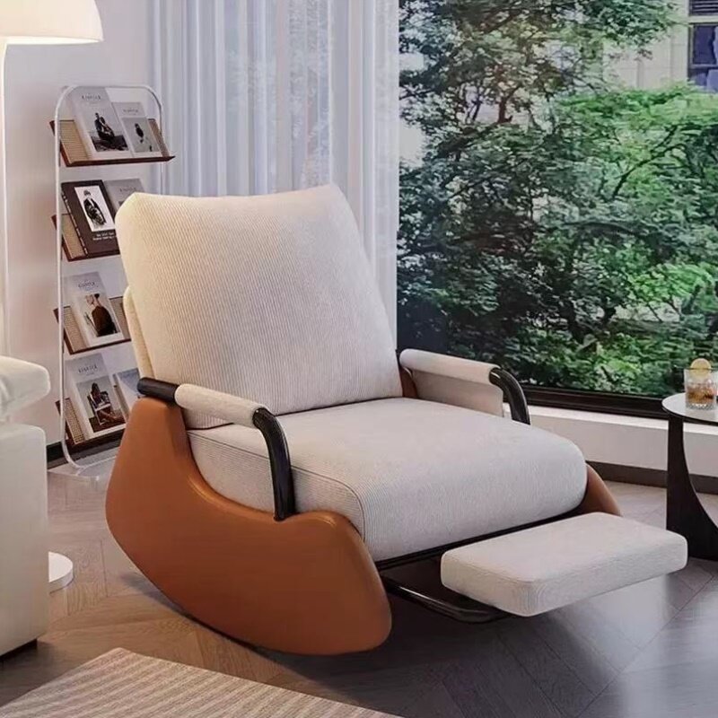 摇椅家用大人折叠椅懒人沙发实木躺椅阳台客厅休闲卧室单人沙发椅