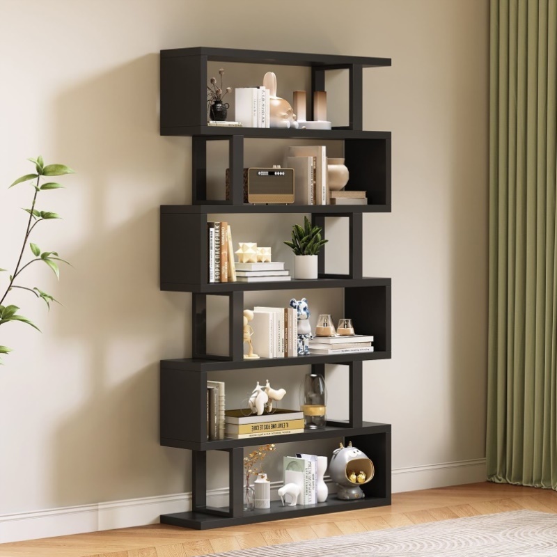 书架落地储物架子实木靠墙货架玩具收纳架家用多层书柜组合置物架