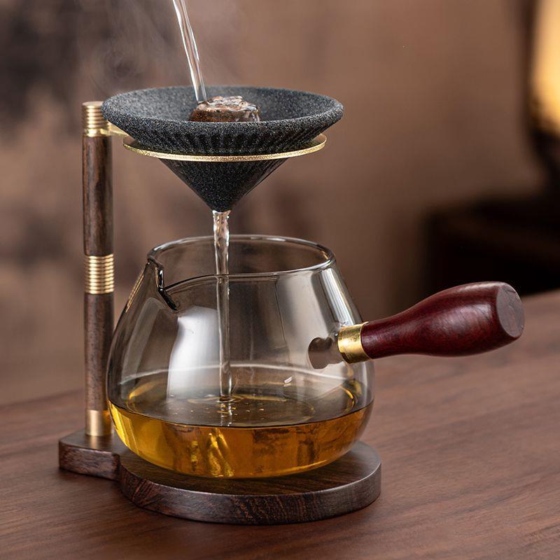 胡桃木茶漏托架家用懒人