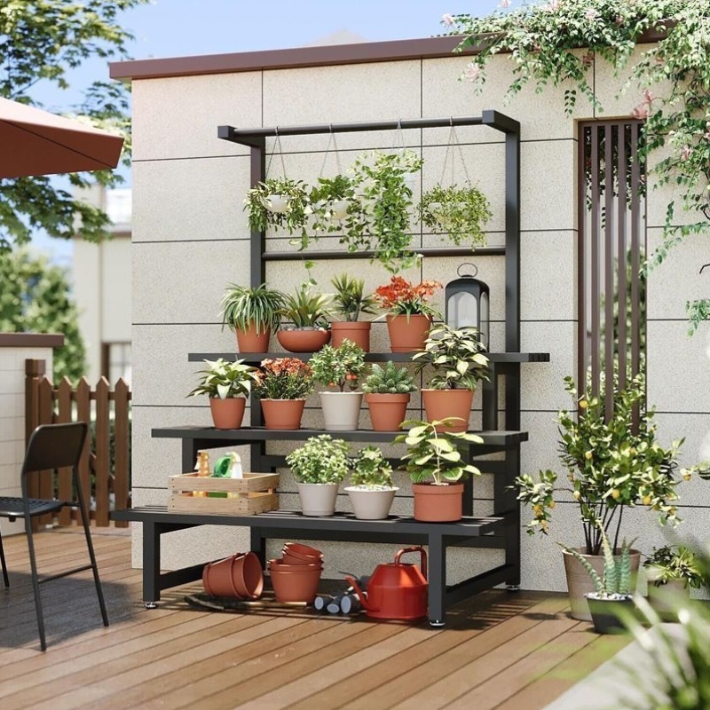 植物架新款绿植防潮绿萝架多功能移动客厅花架子厨房家用阳台承重