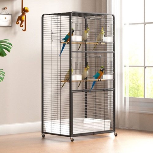 透明板鸟笼子家用大号虎皮鹦鹉豪华别墅大型玄凤专用繁殖八哥绣眼