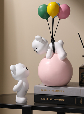 暴力熊摆件家居装饰品儿童房元旦电视柜办公桌面式日系治愈小摆设