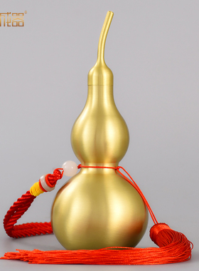 铜葫芦摆件纯铜开口八卦葫芦挂件客厅家居摆件办公室摆设