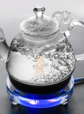 德韵老店-水晶圆型-S558快速玻璃壶烧水电热水壶泡茶炉自动断电