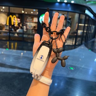 腾势d9 汽车用品钥匙壳包保护男女扣dmi金属 N7N8钥匙套专用改装