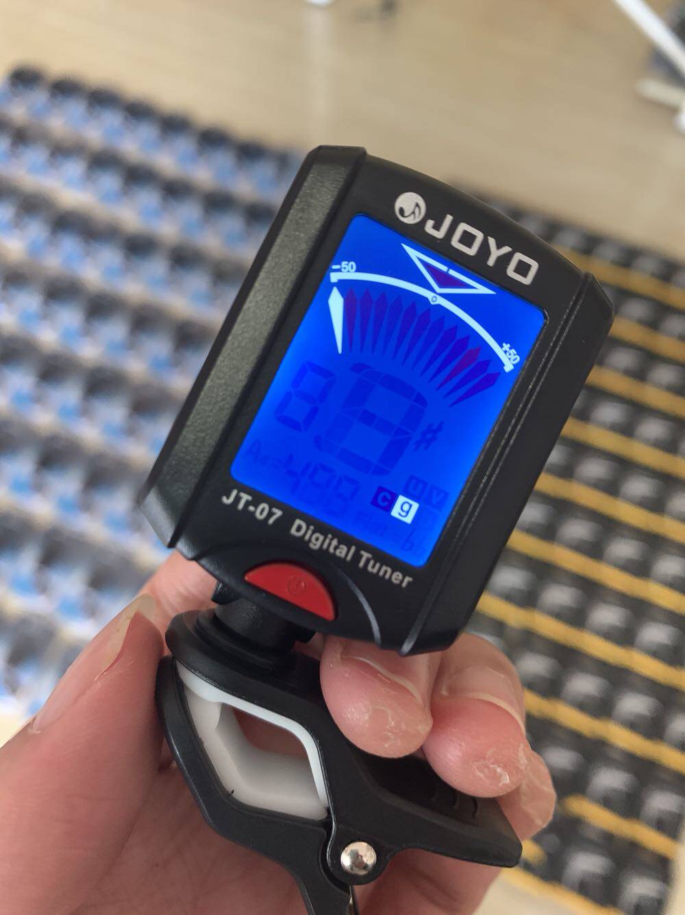 JOYO JT-07电木吉他尤克里里小提琴贝司校音器通用调音器包邮
