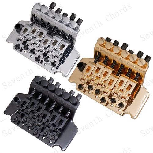 直接穿弦款电吉他双摇琴桥颤音系统颤音器拉弦板 不需要铁块压弦