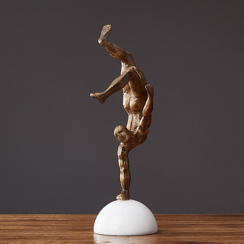 现代简约时尚运动体操人物摆件创意家居办公室书房金属装饰品摆设,橡塑材料及制品,其他塑料制品,淘宝优惠券,粉丝福利购,淘宝优惠卷