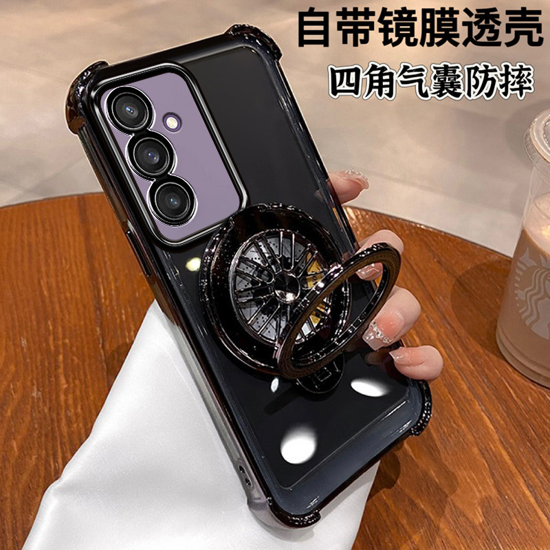 GalaxyS24手机壳电镀硅胶保护套