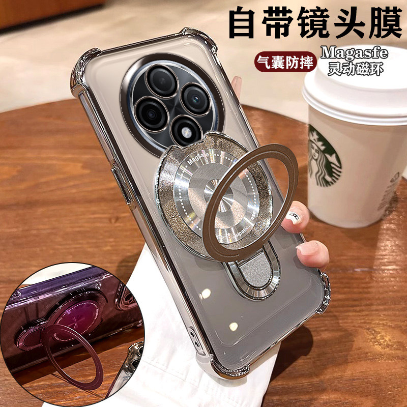 适用OPPOA3iPlus手机壳PKA110镜头全包防摔5g软壳opa男女新款0pp0磁吸支架ins创意高颜值opopa四角气囊轻奢银
