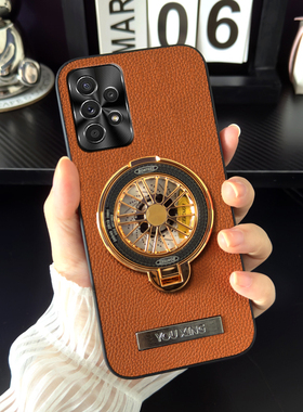 三星A52手机壳新款5G版SM一A5260全包防摔金属镜头Galaxy保护磨砂皮套a52创意解压陀螺支架高档男Samsung外壳