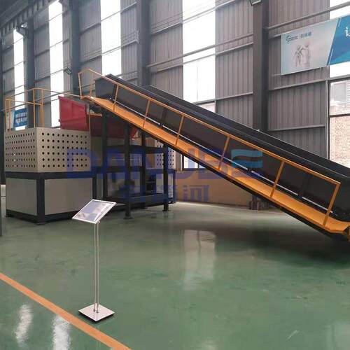废纺织物皮革角料边撕碎DPL机 PE管材纸绞绳破碎厂设备销 铁铝粉