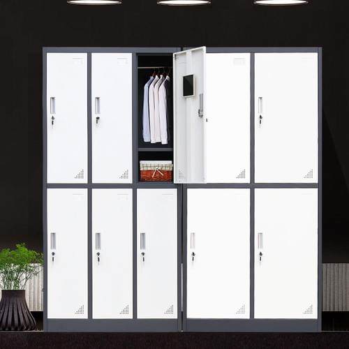 员工更衣柜院四门带六美门九门家用铁皮FL-PS-HB储物柜锁浴室存容