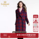 奥莱正品 乔万尼冬季 毛呢外套女中长款 修身 羊毛呢子大衣