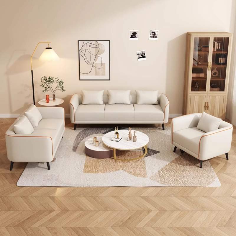 网红款沙发小户型双人三人客厅出租屋公寓轻奢接待科技布组合沙发