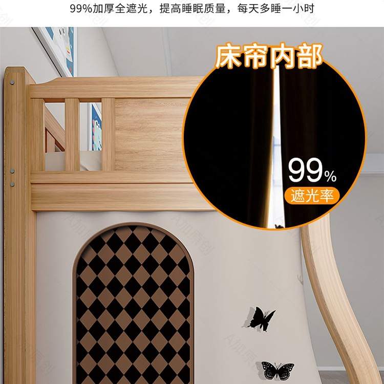 上下铺遮挡帘高低床装饰帘双层子母床宿舍围挡布儿童床遮光帘家用