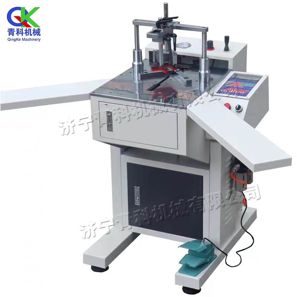 全自动数控画框钉角机Corner nailing machine自动45度直角相框画