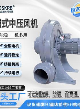 活性炭物料输送用TB200-20透浦式中压鼓风机15KW风品源生产商
