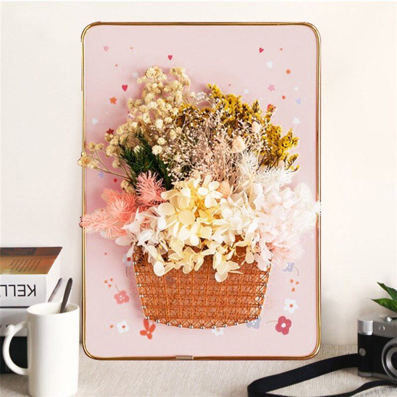 三八妇女节永生花钉子绕线画diy材料创意送礼手工干花弦丝装饰画
