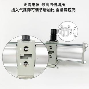 vba40a气动增压泵压缩空气气压气体增压阀增压器气缸储气罐10a