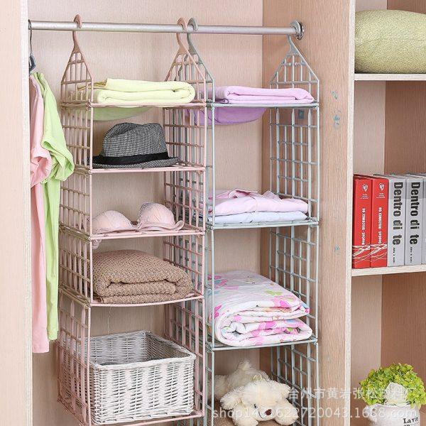 创意多功能衣架分层收纳架衣物整理架多层橱柜置物架宿舍衣柜挂篮,收纳整理,化妆品收纳架,淘宝优惠券,粉丝福利购,淘宝优惠卷