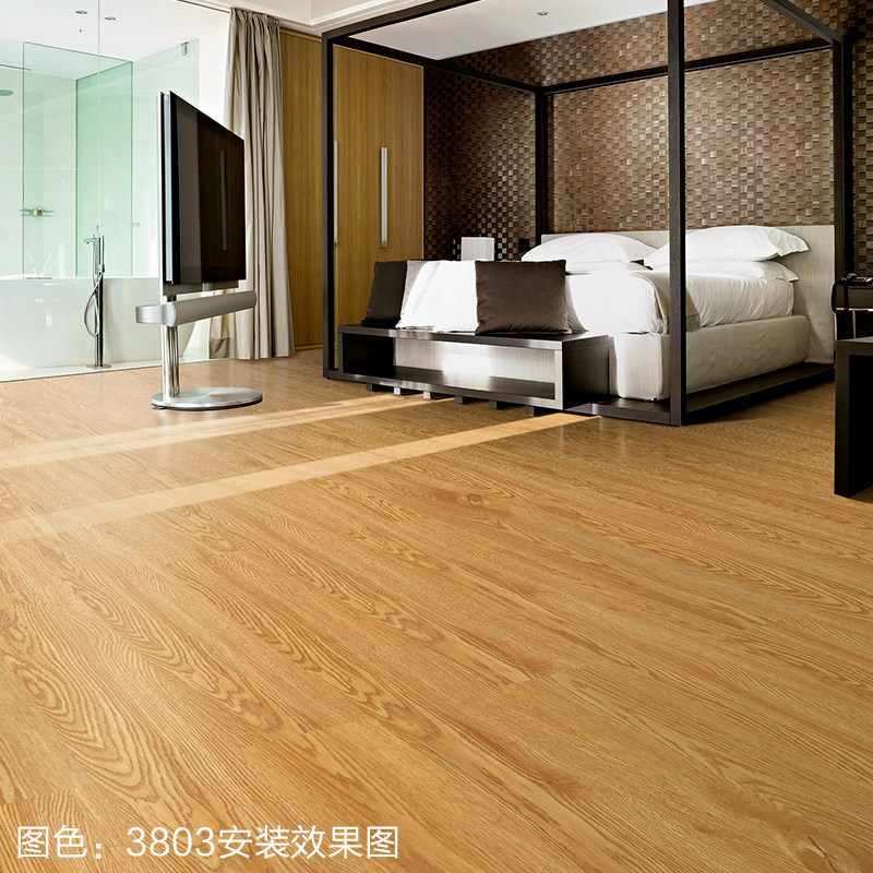 spc地板石塑卡扣式地板贴加厚耐磨石晶地板家用锁扣PVC防水地板胶