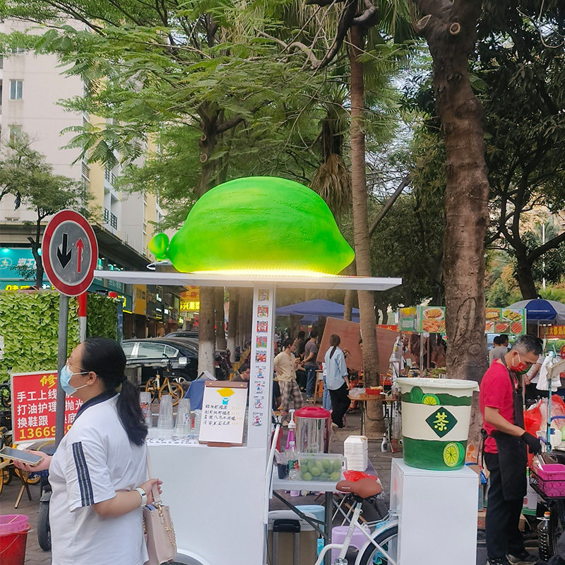 仿真柠檬模型水果店门头装饰立体招牌背景墙壁饰香蕉草莓椰子摆件