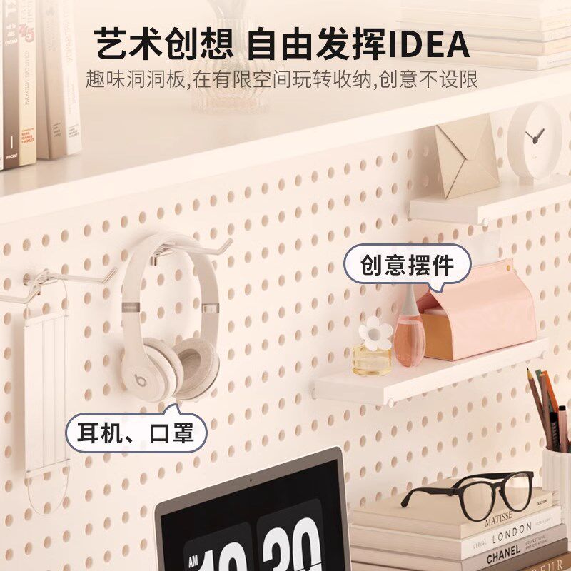 铁艺梳妆台书桌一体简约现代主卧女生卧室电脑桌书架化妆桌二合一