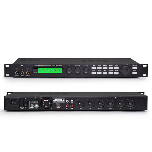 前置X5专业KTV前级卡拉OK混响防啸叫效果器 DSP音频处理器抑制器