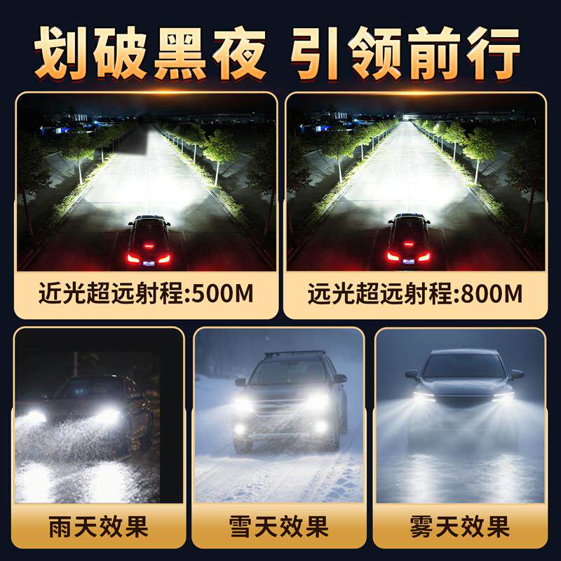 现代新18途胜激光led大灯超亮聚光汽车远光近光车灯强光灯泡