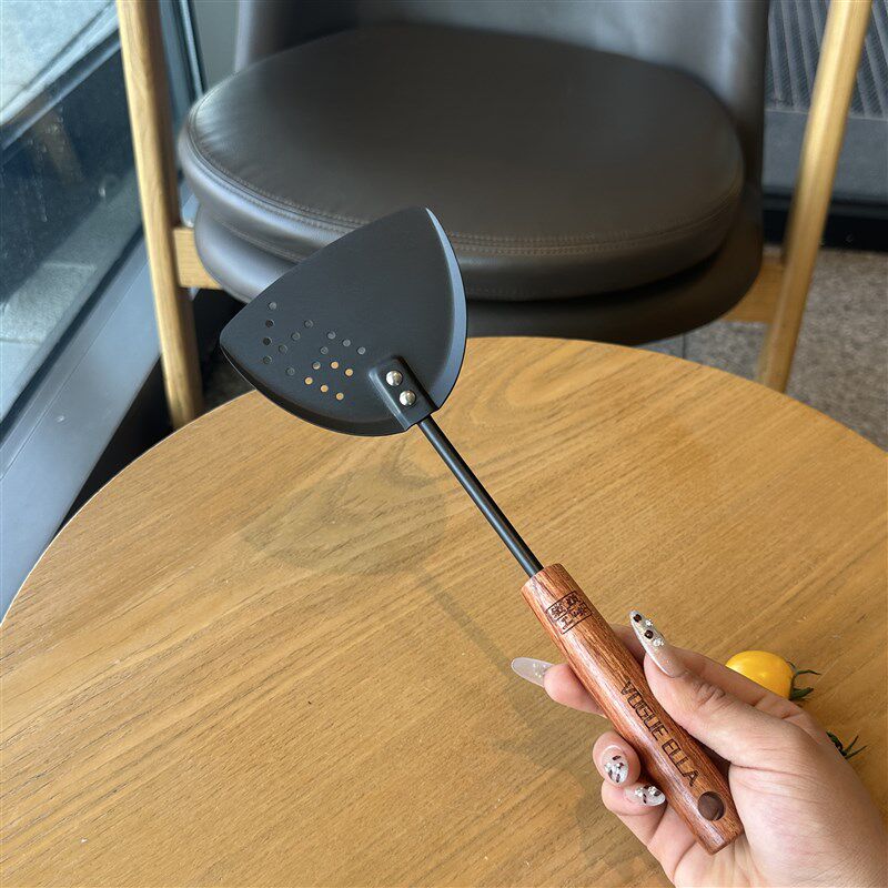 【迷你极铁锅铲】花梨木炒菜铁铲子家用厨房防烫炒菜炒勺漏铲煎铲