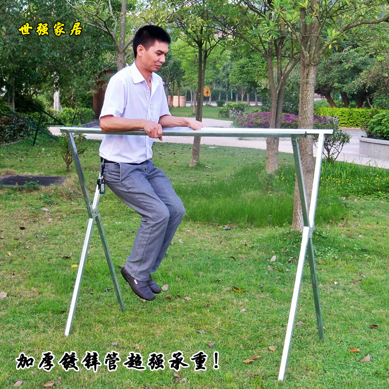 地摊货架夜市摆摊折叠架子摆地摊伸缩架加厚X型双杆晾衣架晒被架