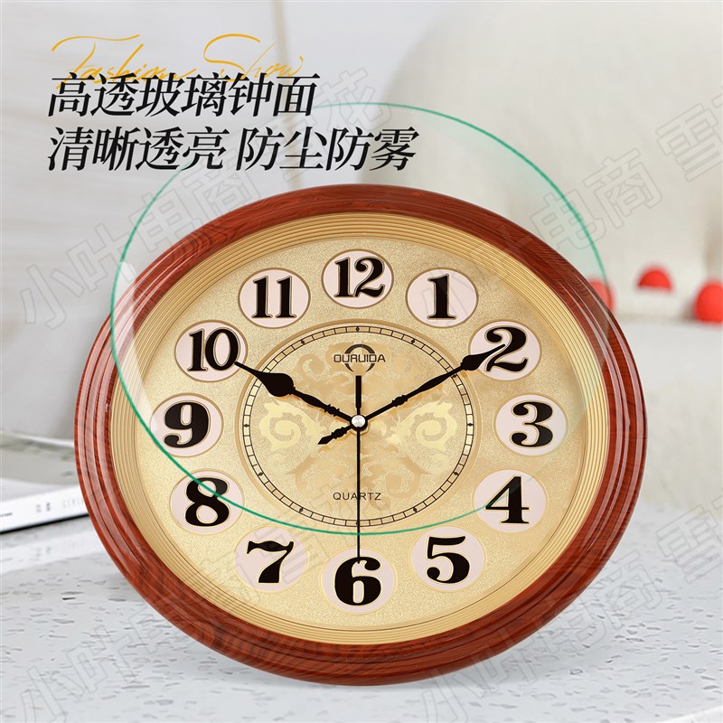 方型挂钟客厅钟表简约时尚家用挂墙时钟现代挂表方形石英钟静音