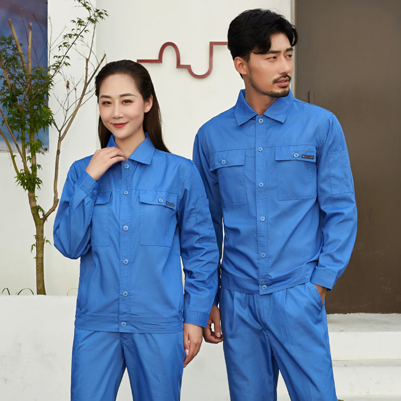 夏季工作服套装男女长袖超薄耐磨宽松机械工厂车间仓库夏天劳保服