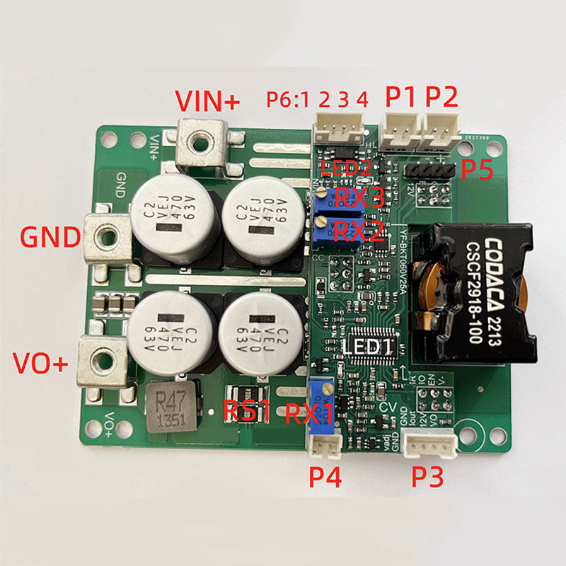 DC-DC自动升降压模块 500W可调恒流恒压车用充电电源板 25A/9-60V
