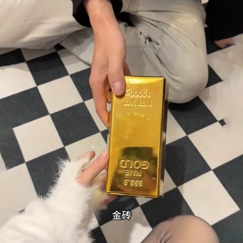 金砖红包盒发钱器2024年龙年红包创意个性新款春节红包惊喜盒子