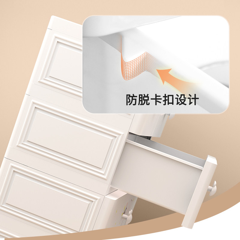 大容量抽屉式收纳柜子塑料家用卧室儿童衣橱卡通婴儿衣柜五斗柜