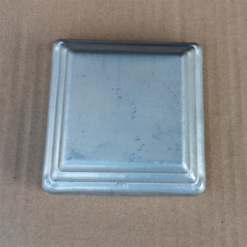 铁艺冲压封口盖镀锌盖帽方管堵头护栏装饰帽立柱柱帽平盖护栏配件