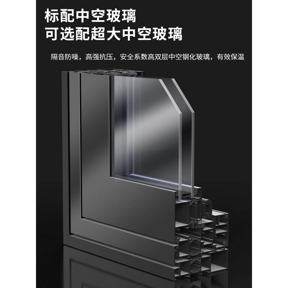 温州断桥铝门窗定制铝合金纱窗一体玻璃封阳台隔音推拉平开落地窗