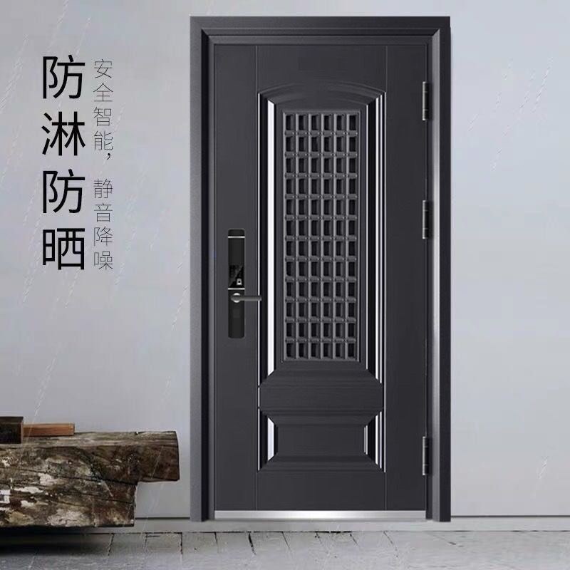 甲级防盗门安全进户门透气家用带通风窗门中门智能锁防晒门子母门
