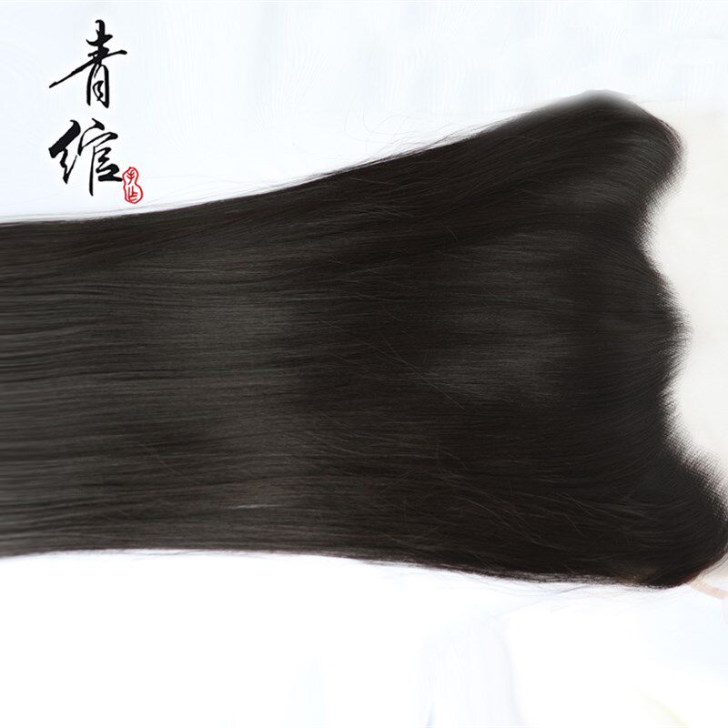 影视蕾丝现代古风手织假发美人尖隐形发际线贴补发片网红刘海片