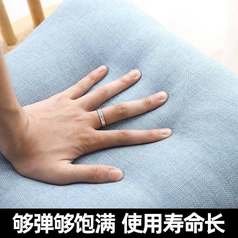 KASA加厚纯色棉麻抱枕客厅沙发床头靠垫办公室靠背垫腰枕抱枕套不