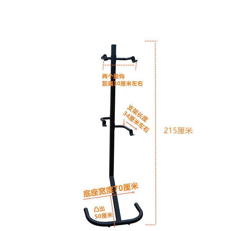 自行车家用立式停车架公路单车挂架儿童平衡车墙壁挂钩免打洞两台