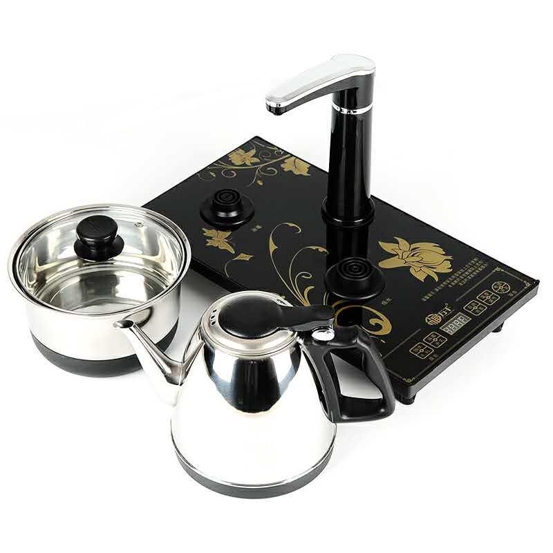 智能自动上水电磁炉三合一消毒锅煮茶器泡茶盘专用烧水壶茶道配件