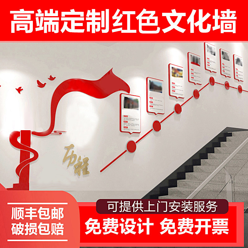 党员文化墙设计定制党支部活动室布置党务装饰背景主题墙宣传墙贴图片
