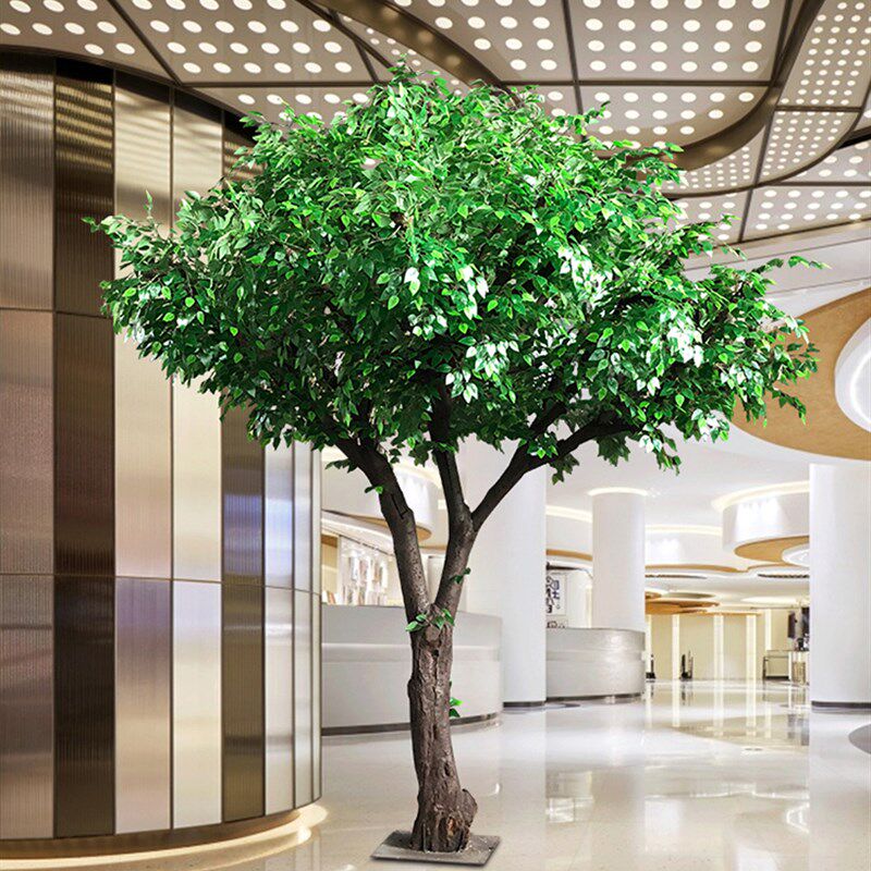 仿真大树 假树 仿真榕树大型 植物客厅发财树 实木树干装饰定做
