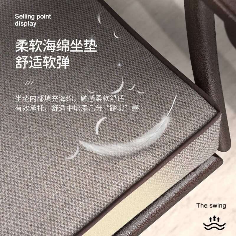 室外秋千阳台庭院荡秋千别墅院子户外秋千椅单人摇椅儿童铁艺吊椅