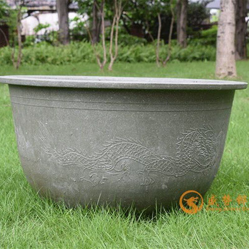 加厚超特大龙缸盆莲花盆水培种果树盆种铁树圆形碗莲盆塑料大花盆