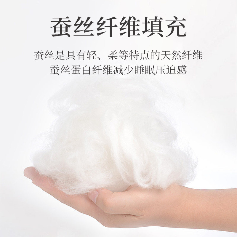 冰丝枕头枕芯家用一对装低枕中枕超柔软护颈枕助睡眠宿舍单人床品